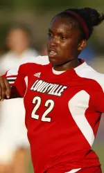 Louisville sophomore forward Christine Exeter