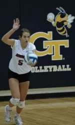 Taylor Brauneis had a career high 54 assists. (Photo by Jack Lewis)