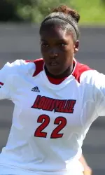 Louisville sophomore forward Christine Exeter