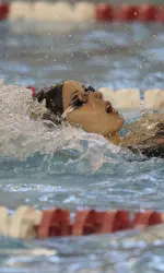 Eszter Povaszsay won a pair of events for the Cards in their win over Xavier.
