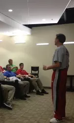 Coach Pitino meets with Team Elite