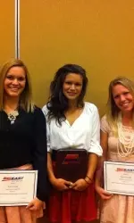 Erin Conrad, Amber Thomas and Alyssa Voelmle