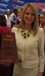 Anne Kordes, the 2012 co-BIG EAST Coach of the Year