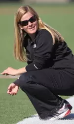 Head coach Kellie Young and the Cardinals open the season with three-straight home games.