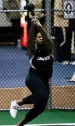 Amashi Kendall earned indoor All-America honors in the weight throw last season.