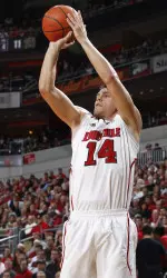 Senior Kyle Kuric shoots for two.