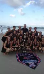 The Ladybirds and Coach Todd Sharp