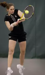 Mandy Brown teamed with Stefanie Villajuan in doubles.