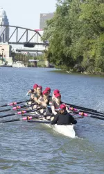 Action during Saturday's Red & Black Day.