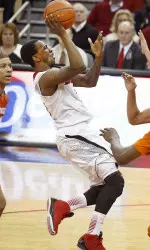 Russ Smith is among the conference leaders in scoring, steals and free throw percentage.