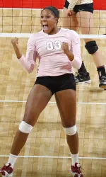Randi Ewing had 11 kills and seven blocks.