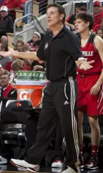 Head coach Rick Pitino's Cardinals will play their final scrimmage on Saturday in the KFC Yum! Center.
