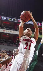 Bria Smith shoots against Ohio.