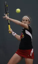 Mandy Brown won both her singles and doubles matches.