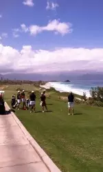 The team at the course