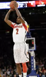 Russ Smith went 7-of-12 from the field and 10-of-11 from the charity stripe.