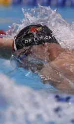 Joao De Lucca posted the third fastest time in meet history.