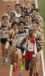 Ernest Kibet's 10,000m time is the second fastest in school history.
