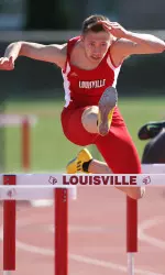 Calvin Arsenault placed third in the 110m hurdles and 400m hurdles races.