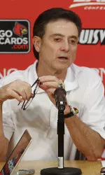 Head coach Rick Pitino spoke with the media about the 2013-14 captains and new assistant coach Mike Balado.