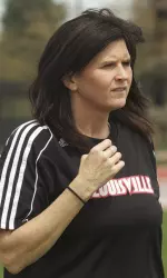 Louisville head coach Karen Ferguson-Dayes