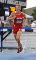 Matt Hughes secured the second-fastest time in the steeplechase at the IAAF World Championships trials.