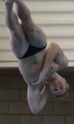 Sean Piner won 1-meter diving.