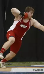 Brad Vivace ranks first in the conference in the shot put.
