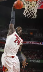 Montrezl Harrell broke the school's single-season record for dunks and has 84 on the year.