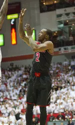 Russ Smith scored the game-winner at Cincinnati with 2.2 seconds remaining in regulation.