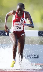 Benadate Cheruiyot set the 3,000m steeplechase school record on Friday, breaking the previous standard by 10 seconds.