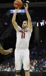 Luke Hancock finished the first round with a score of nine in the 3-Point Championship.