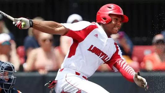 Corey Ray (2)| Louisville v Cal State Fullerton | NCAA Super Regional | Game 1 | Photo By: Jeff Reinking | Louisville Athletics