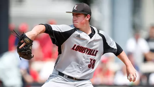 Brendan McKay (38)| Louisville v Cal State Fullerton | NCAA Super Regional | Game 2 | Photo By: Jeff Reinking | Louisville Athletics
