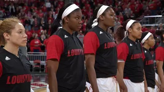 Briahanna Jackson, Myisha Hines-Allen, Erin DeGrate | Louisville vs. Valpo