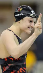 Kelsi won the 100-yard freestyle tonight.