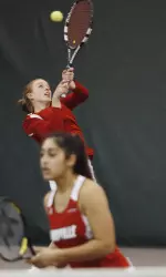 The Cards won the doubles point.