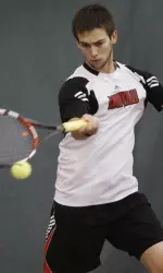 Junior Alex Gornet won at No. 1 singles