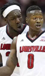Harrell (left) and Rozier were All-ACC second team selections.