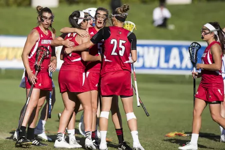 Cortnee Daley (21), Celebration | Louisville Lacrosse v Duke | ACC First Round | Photo by: Michelle Hutchins | Louisville Athletics