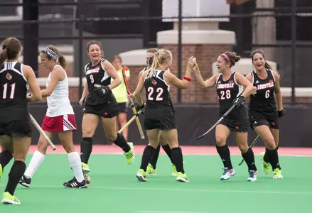 The field hockey team defeated Indiana 3-0