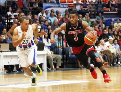 Trey Lewis (3) | Louisville v Puerto Rico National Team | Photo By: Brady Klein