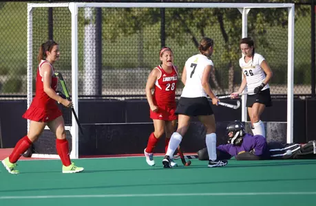Goal celebration against Appalachian State