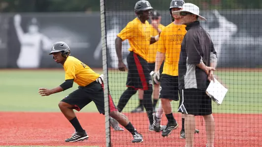 Dan McDonnell (3), Devin Hairston | NCAA Regional Practice | Photo By: Jeff Reinking | Louisville Athletics Copy