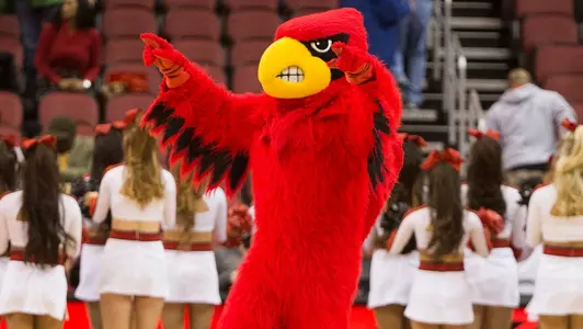 Cardinal Bird| Louisville Women's Basketball v Notre Dame |Photo by: Michelle Hutchins | Louisville Athletics
