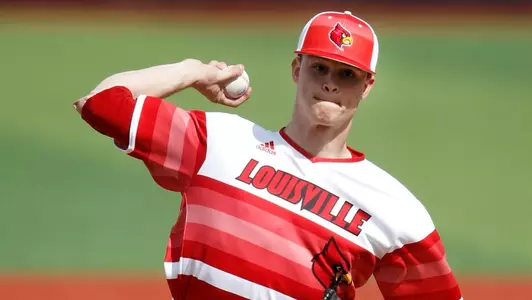 Zack Burdi (43)| Louisville v Boston College | Game 3 | Photo By: Jeff Reinking | Louisville Athletics