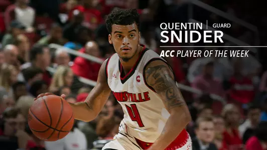 Quentin Snider Player of the Week