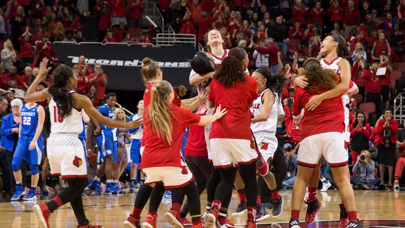 Women's Basketball v UK | Celebration