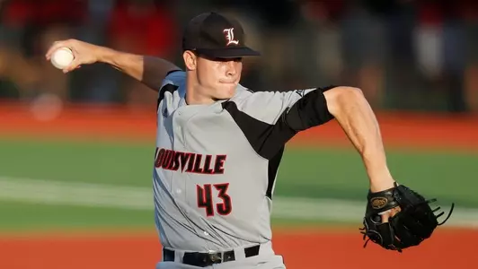 Zack Burdi (43)| Louisville v Michigan | NCAA Regional | Photo By: Jeff Reinking | Louisville Athletics