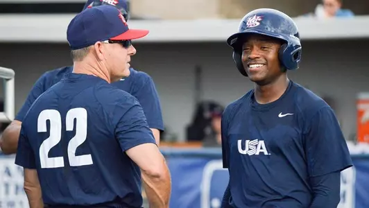Devin Hairston at Team USA practice on June 27.